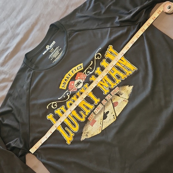 Men's long sleeve Lucky Man shirt, size XL - Picture 4 of 4